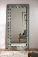 Adrie Upholstered Floor Mirror