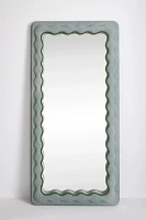 Adrie Upholstered Floor Mirror