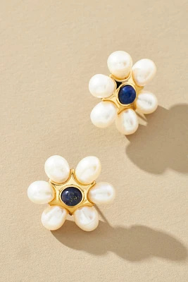 Mignonne Gavigan Safi Pearl Flower Post Earrings