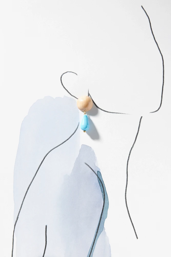 Sophie Monet Turquoise Drop Earrings