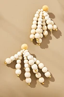 Sophie Monet Fringe Pearl Drop Earrings