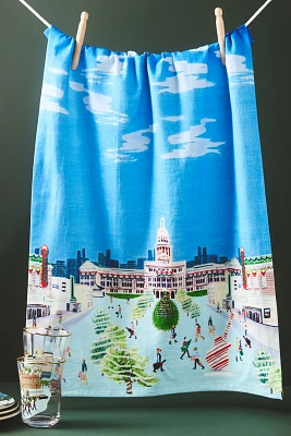 Holiday the City Dish Towel