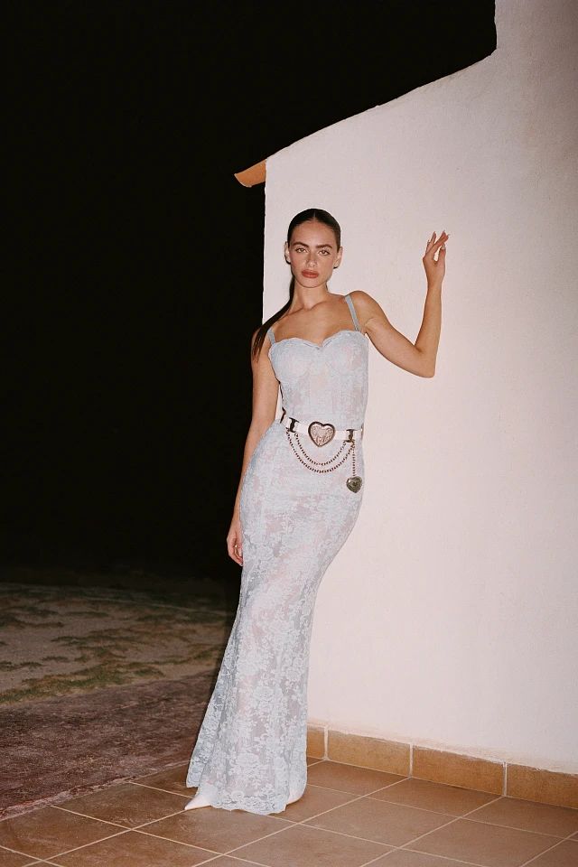 V. Chapman Ruby Corset Lace Maxi Dress | The Summit