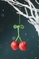 Woven Cherry Ornament