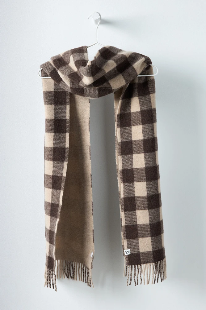 Becksöndergaard Plaid Wool Scarf