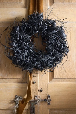 Dried Black Tiririca Wreath