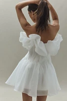 Acler Clements Strapless Organza Mini Dress