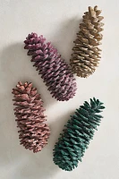 Glittery Waxed Pinecone