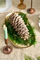 Glittery Waxed Pinecone