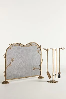 Birdie Brass Fireplace Screen