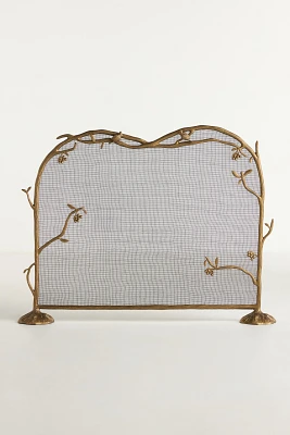 Birdie Brass Fireplace Screen