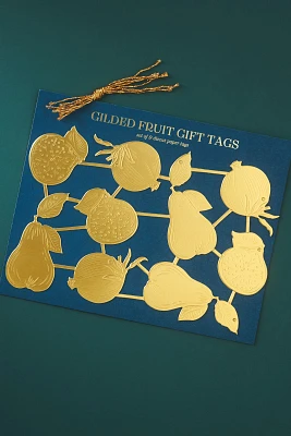 Dresden Gold Fruit Paper Gift Tags, Set of 10