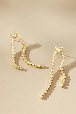 Luv Aj Molten Heart Cascading Earrings