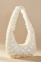 Lucy Satin Pearl Handbag