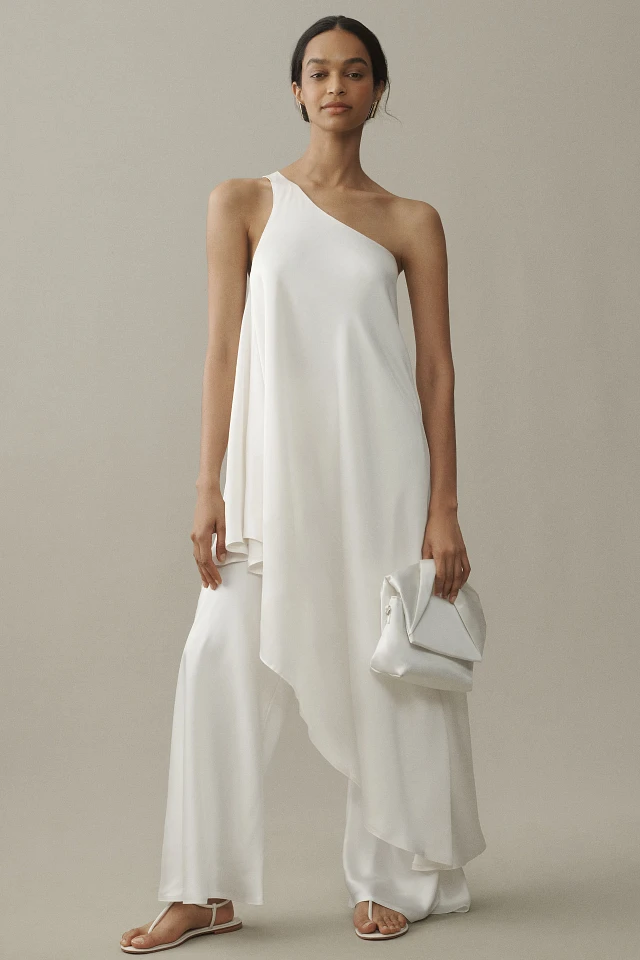 norma kamali one shoulder dress Kamali, Diana gathered asymmetric minidress, Women, Purple, L, Dresses, Materialmix wash in cold water with like colors Norma Kamali One-Shoulder Bias Maxi