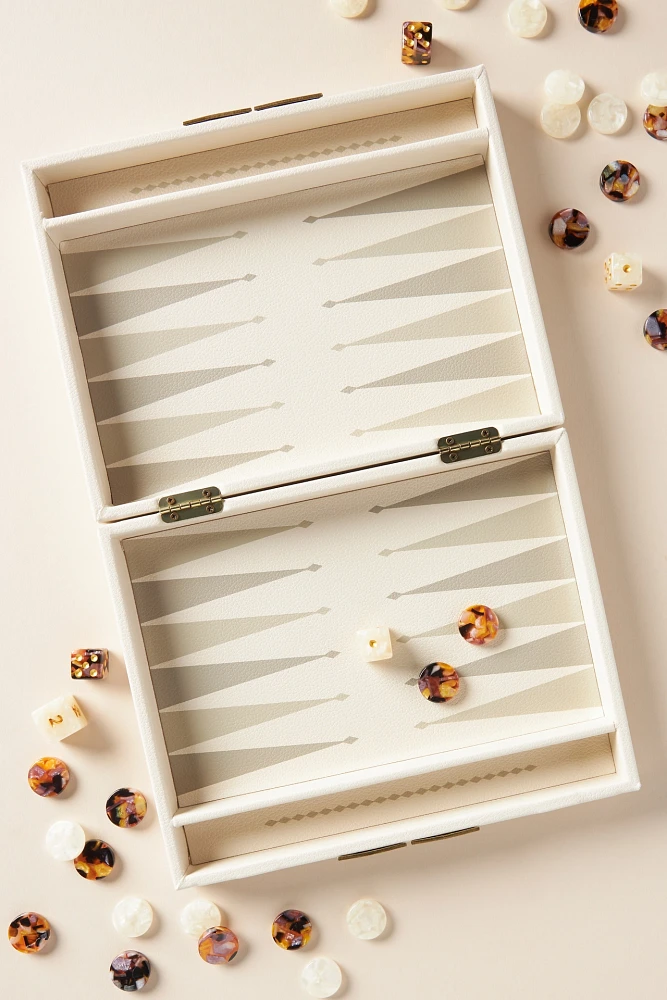 Anthropologie Lumiere Backgammon Game Set