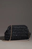 By Anthropologie Metallic Crochet Clutch