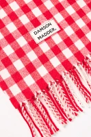 Damson Madder Gingham Wool Scarf