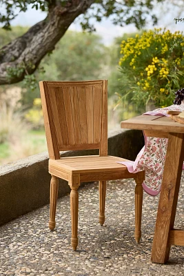 Palladio Square Back Reclaimed Teak Side Chairs, Set of 2