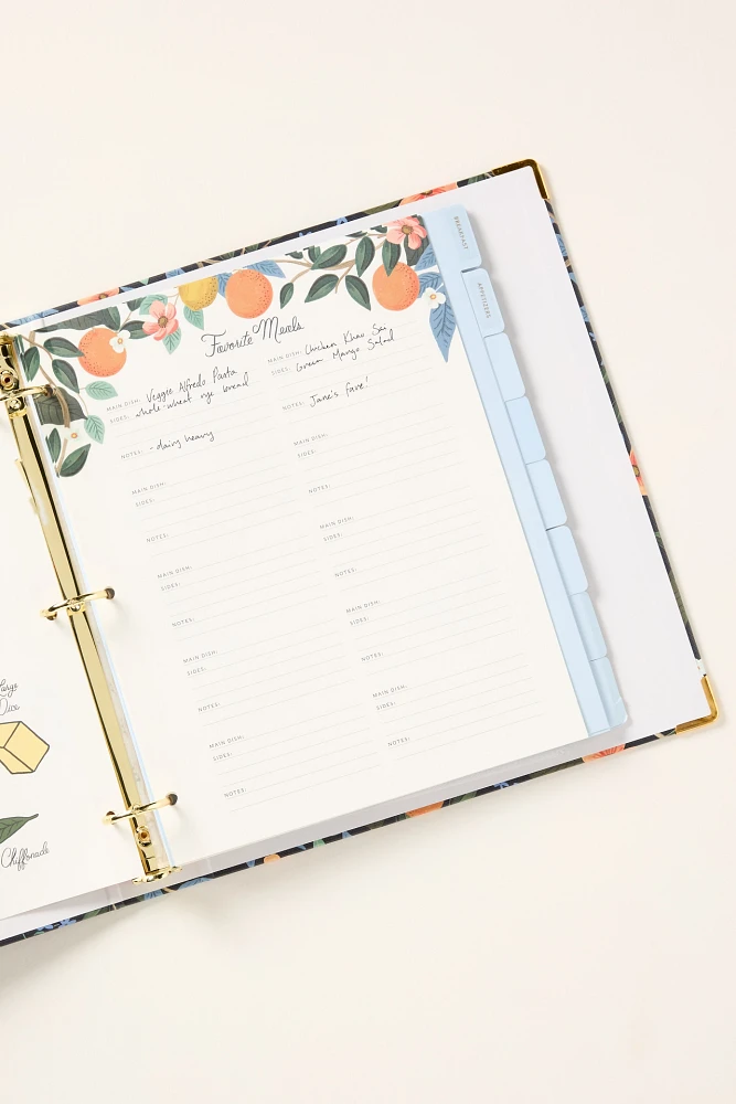 Rifle Paper Co. Cherry Recipe Binder
