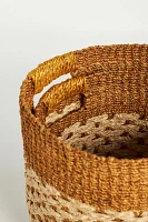 Louis Woven Hemp Round Baskets, Set of 2