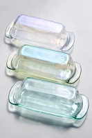 Joan Luster Soda Glass Butter Dish