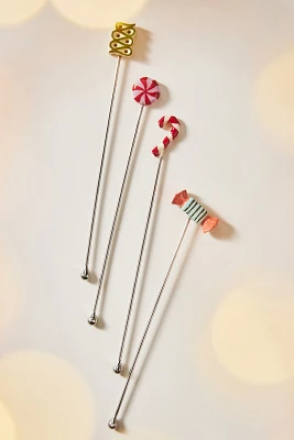 Bon-Bon Cocktail Stirrers, Set of 4