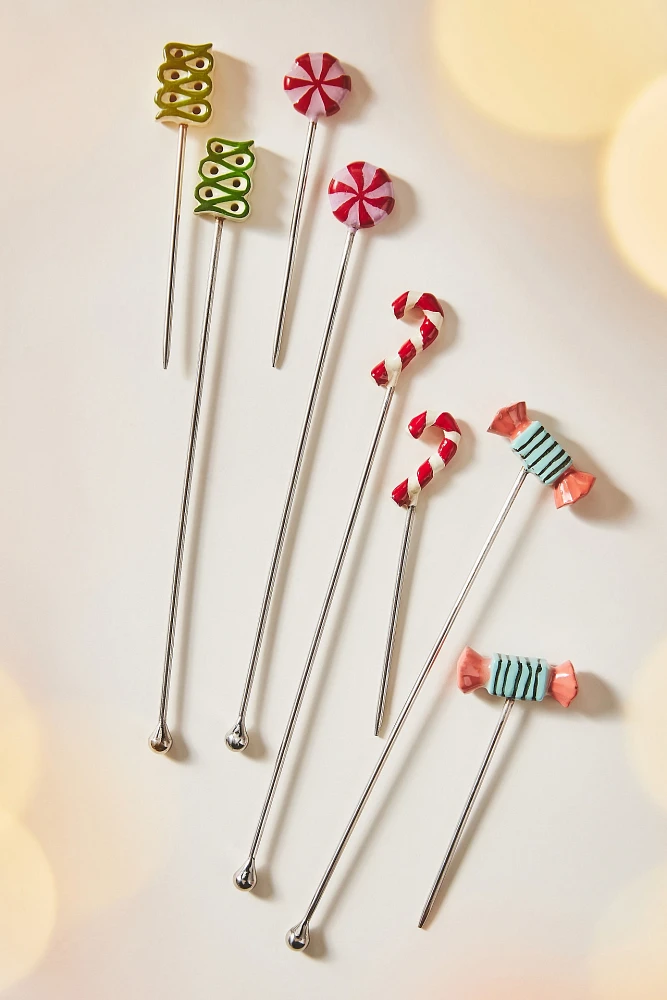 Bon Bon Cocktail Stirrers, Set of 4