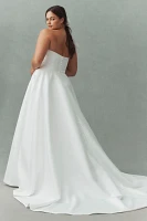 Jenny by Yoo Brynn Strapless A-Line Taffeta Wedding Gown