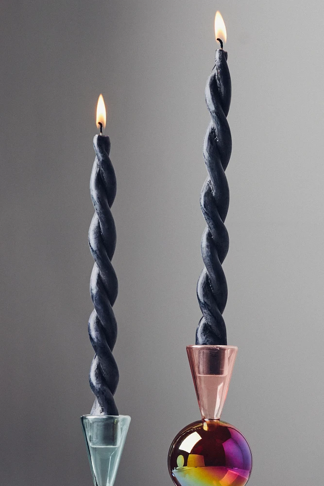 Twisted Taper Candles, Set of 2