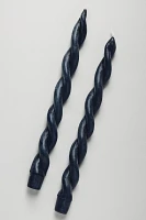 Twisted Taper Candles, Set of 2