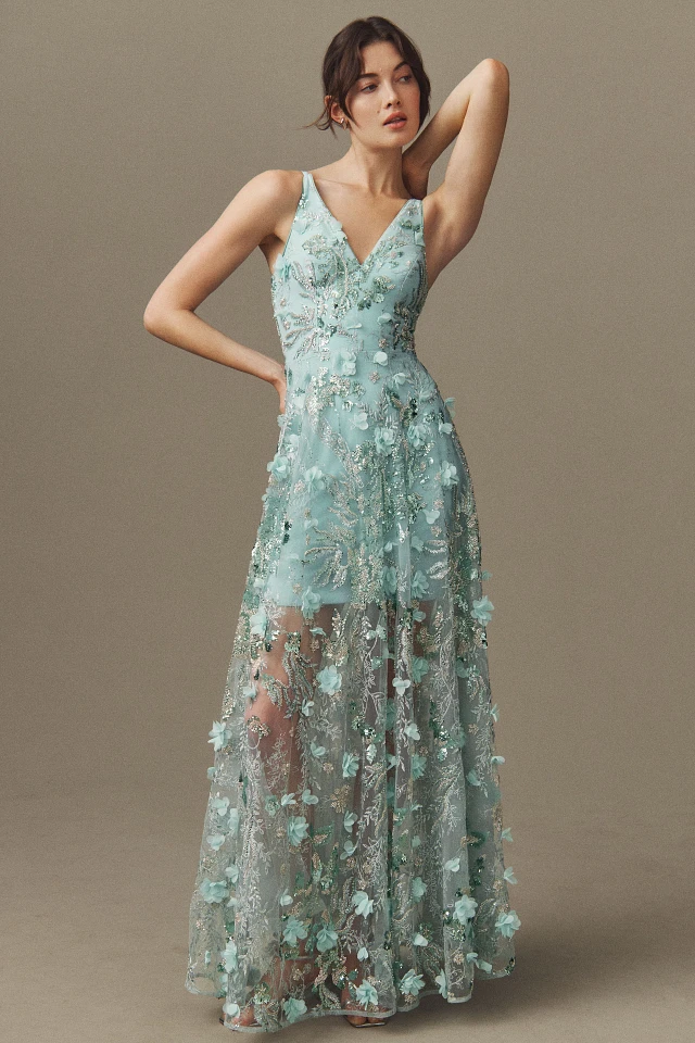open lace back dress Dress the Population Women's Umalina Sequin, Maxi, Fit and Flare,  Sweetheart Neck Dress, Lavender/Multi, Small at Amazon Women's Clothing  store main image 0