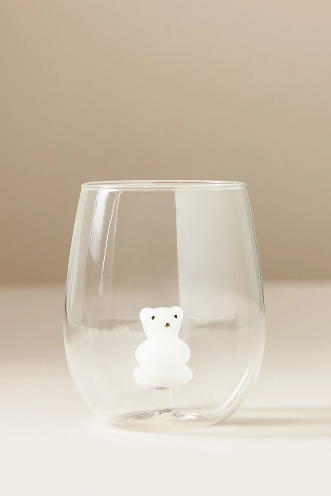 Jolly Icon Stemless Wine Glass