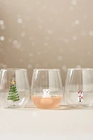 Jolly Icon Stemless Wine Glass