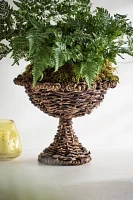 Woven Scallop Urn