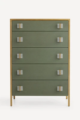 Autumn Shagreen Five-Drawer Dresser