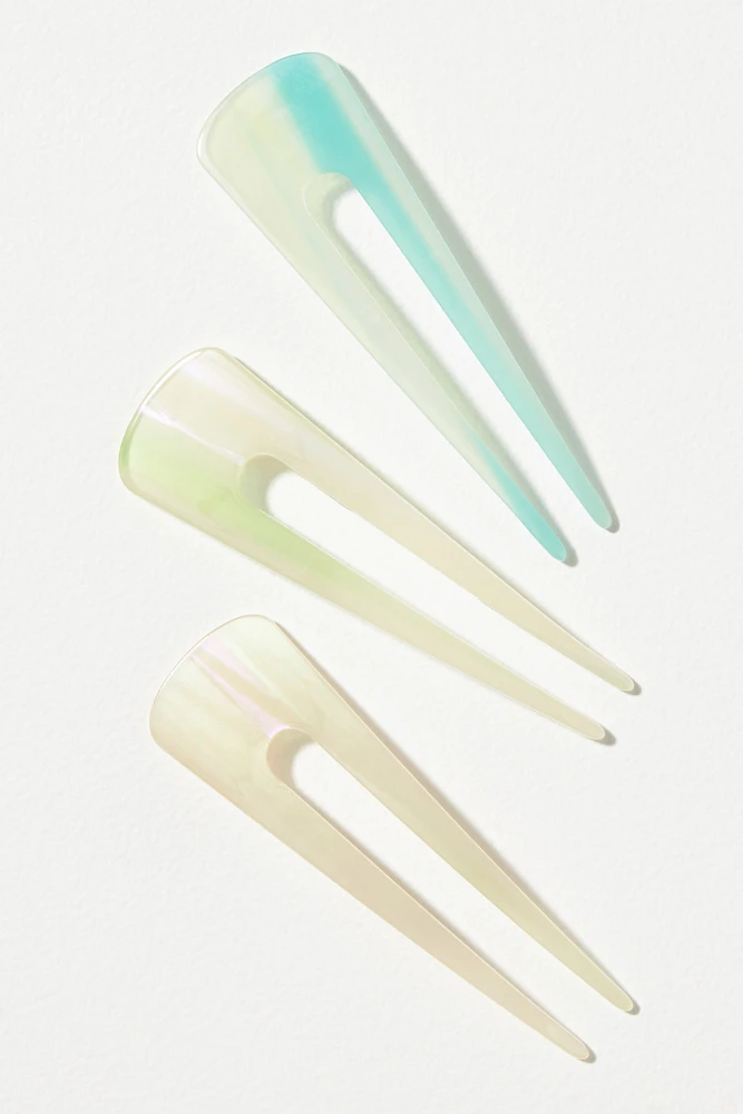 Bindya Iridescent Hair Pins, Set of 3