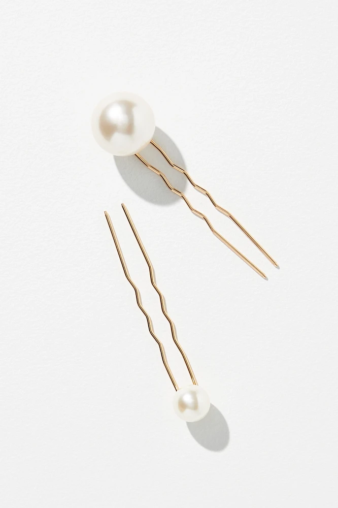 Bindya Pearl Hair Pins, Set of 3