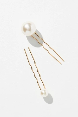 Bindya Pearl Hair Pins, Set of 3