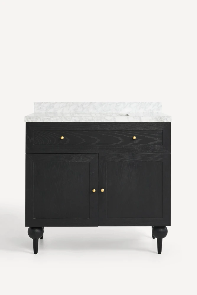 Fern Marble-Top Single Bathroom Vanity