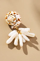 Mignonne Gavigan Shell Pearl Drop Earrings