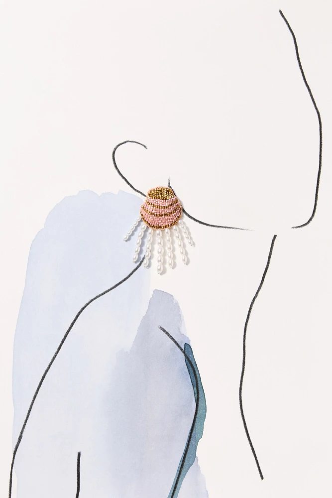 Mignonne Gavigan Luxe Seashell Pearl Earrings