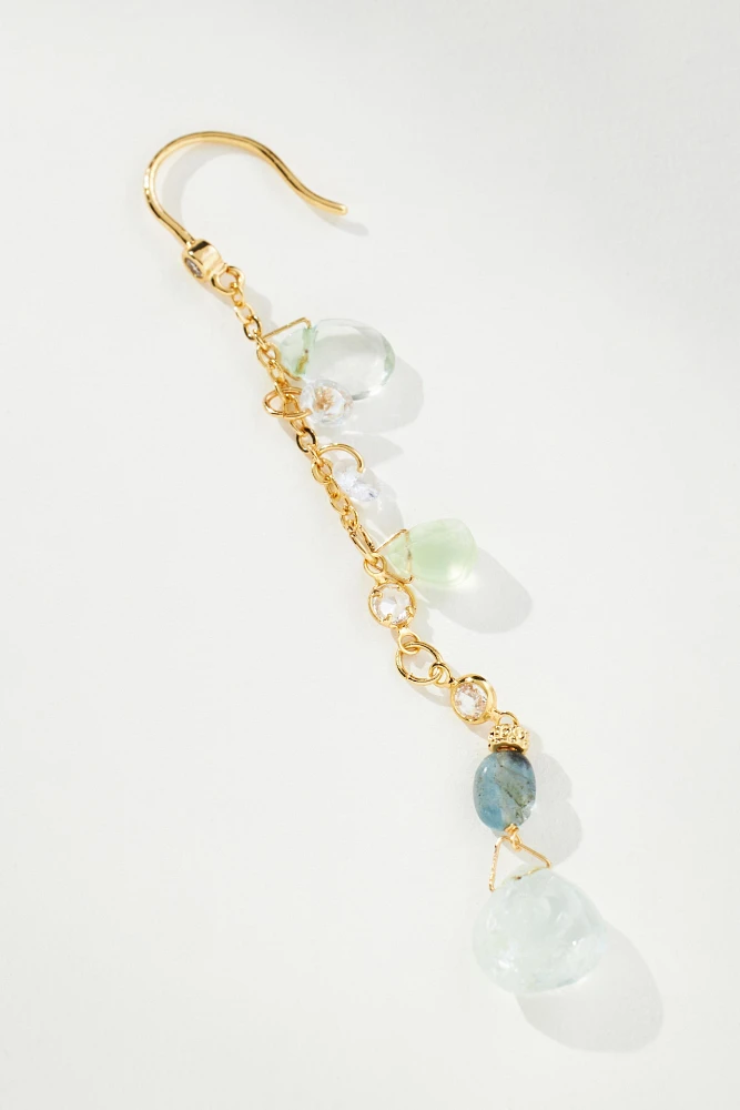 Linear Stone Drop Earrings