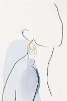 Looped Pearl Drop Earrings