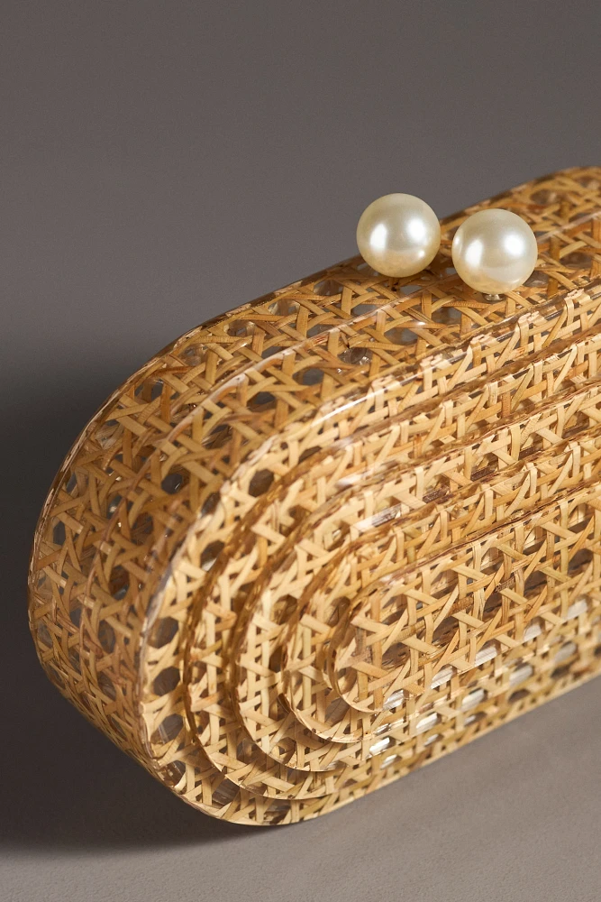 Rae of Light Acrylic Cane Clutch