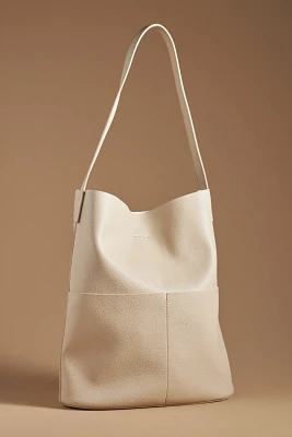 The Joss Faux-Leather Bucket Tote w/Mini Pouch