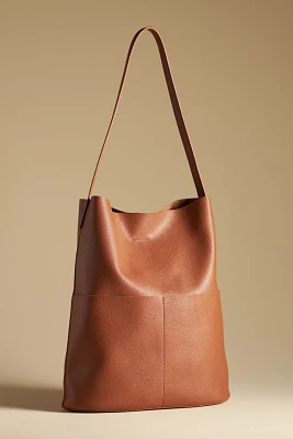 The Joss Faux-Leather Bucket Tote w/Mini Pouch