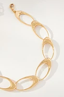 Linked Ovals Collar Necklace