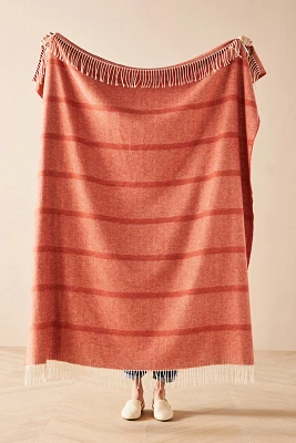 Lands Downunder Montauk Stripe Herringbone Throw