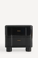 Osaka Lacquer Two-Drawer Nightstand